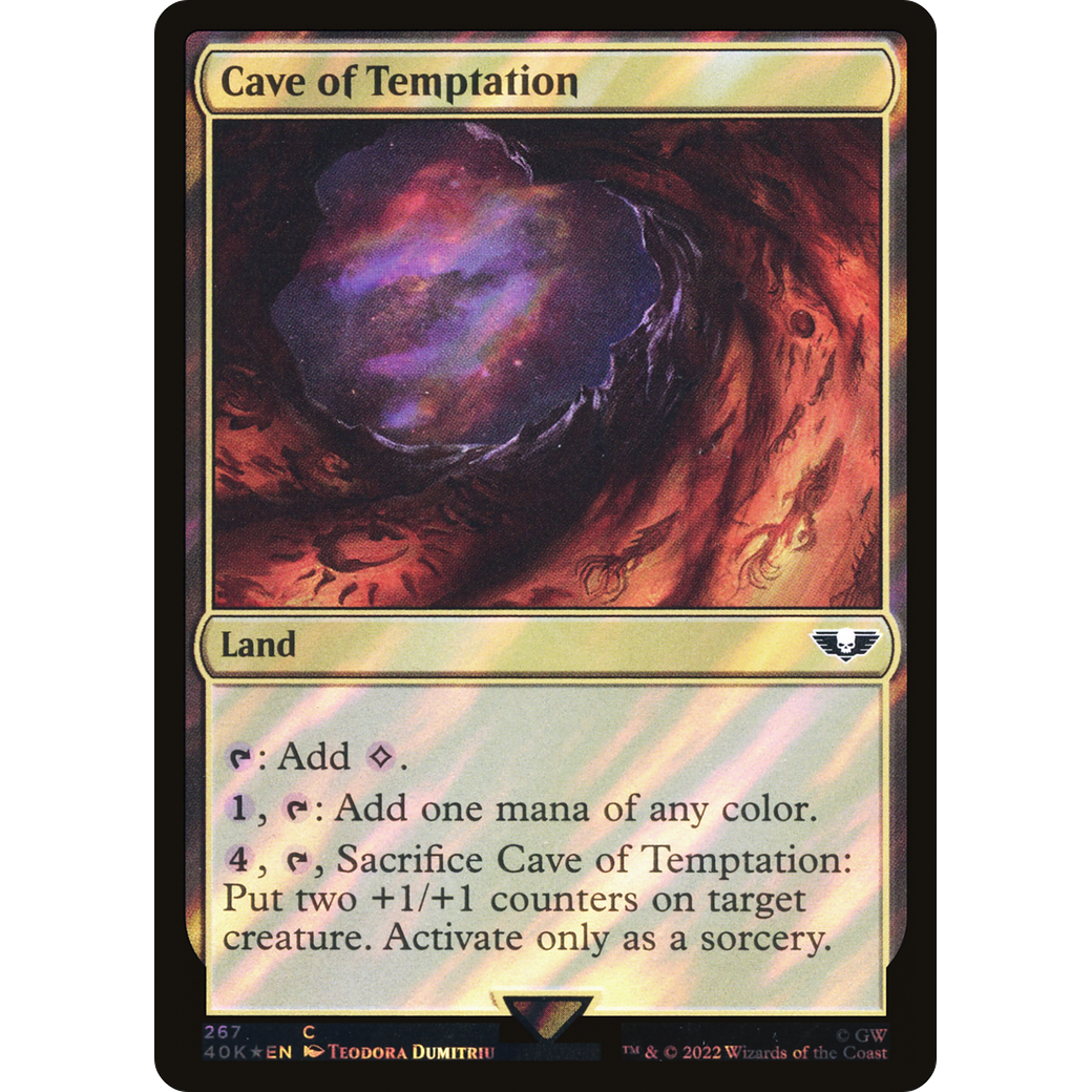 Cave of Temptation (40K-267) - Warhammer 40,000 Commander Foil