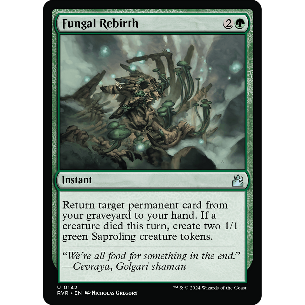 Fungal Rebirth (RVR-142) - Ravnica Remastered Foil
