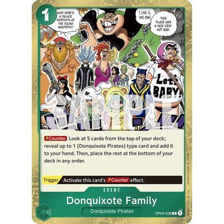 Donquixote Family (Jolly Roger Foil) (OP04-036) - Premium Booster -The Best- Foil