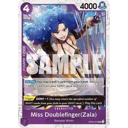 Miss Doublefinger(Zala) (Jolly Roger Foil) (OP05-073) - Premium Booster -The Best- Foil