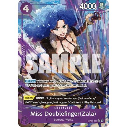 Miss Doublefinger(Zala) (Full Art) (OP05-073) - Premium Booster -The Best- Foil
