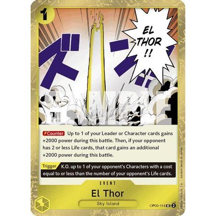El Thor (Jolly Roger Foil) (OP05-114) - Premium Booster -The Best- Foil