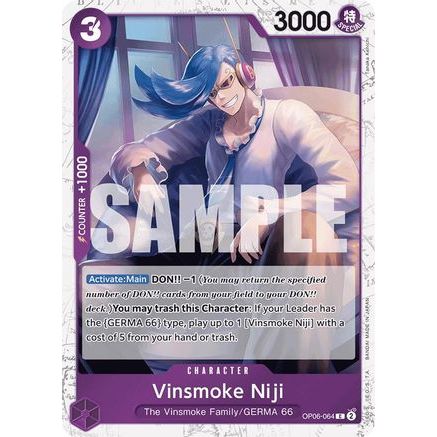 Vinsmoke Niji (OP06-064) (Jolly Roger Foil) (OP06-064) - Premium Booster -The Best- Foil