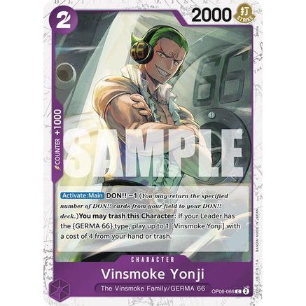 Vinsmoke Yonji (OP06-066) (Jolly Roger Foil) (OP06-066) - Premium Booster -The Best- Foil