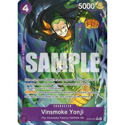 Vinsmoke Yonji (OP06-067) (Full Art) (OP06-067) - Premium Booster -The Best- Foil