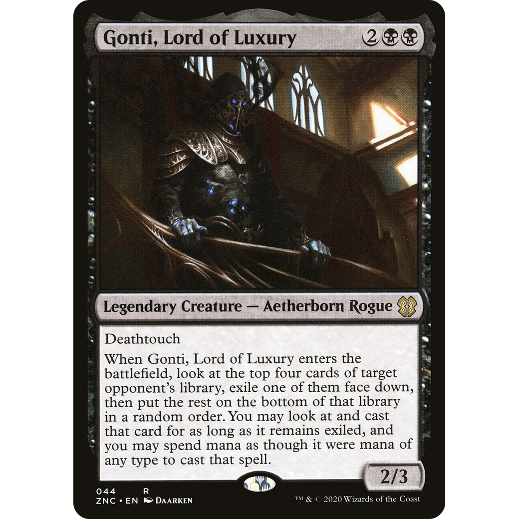 Gonti, Lord of Luxury (ZNC-044) - Zendikar Rising Commander