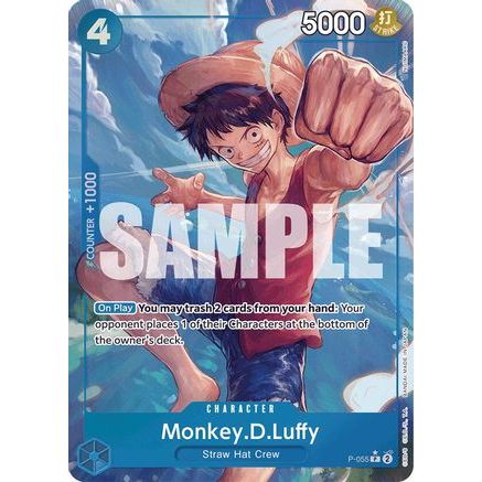 Monkey.D.Luffy (P-055) (Full Art) (P-055) - Premium Booster -The Best- Foil