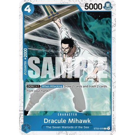 Dracule Mihawk (ST03-005) (Jolly Roger Foil) (ST03-005) - Premium Booster -The Best- Foil