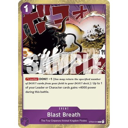 Blast Breath (Jolly Roger Foil) (ST04-016) - Premium Booster -The Best- Foil