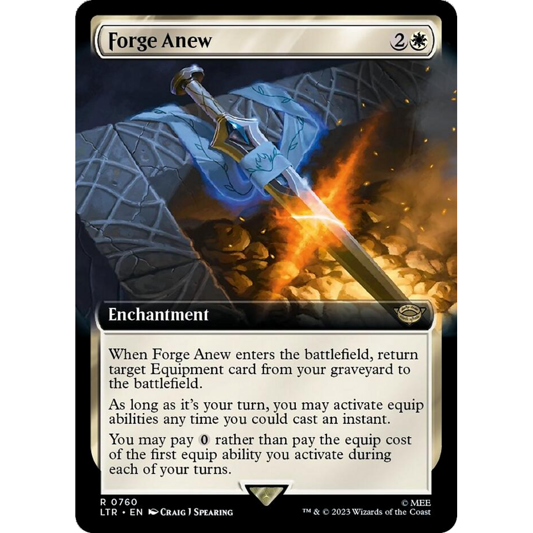 Forge Anew (LTR-760) - The Lord of the Rings: Tales of Middle-earth: (Extended Art) Foil