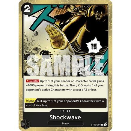 Shockwave (Jolly Roger Foil) (ST06-014) - Premium Booster -The Best- Foil