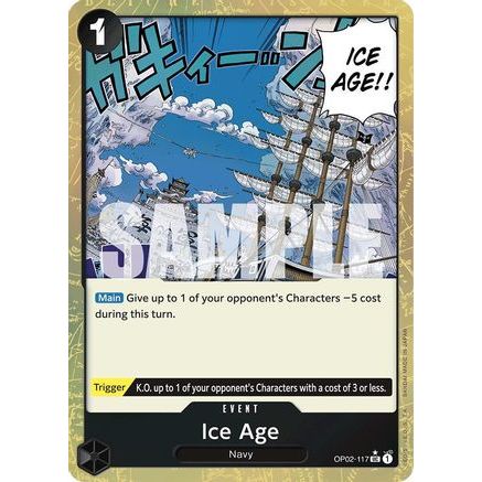 Ice Age (Textured Foil) (OP02-117) - Premium Booster -The Best- Foil