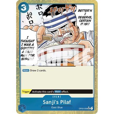 Sanji's Pilaf (Textured Foil) (OP03-056) - Premium Booster -The Best- Foil