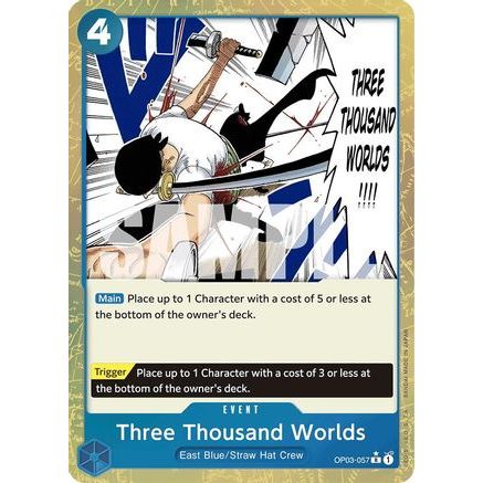 Three Thousand Worlds (Textured Foil) (OP03-057) - Premium Booster -The Best- Foil