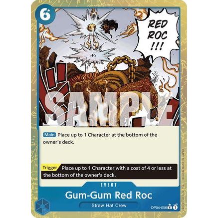 Gum-Gum Red Roc (Textured Foil) (OP04-056) - Premium Booster -The Best- Foil