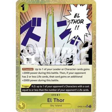 El Thor (Textured Foil) (OP05-114) - Premium Booster -The Best- Foil