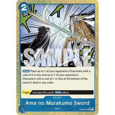 Ama no Murakumo Sword (Textured Foil) (OP06-056) - Premium Booster -The Best- Foil