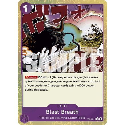 Blast Breath (Textured Foil) (ST04-016) - Premium Booster -The Best- Foil
