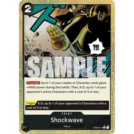 Shockwave (Textured Foil) (ST06-014) - Premium Booster -The Best- Foil