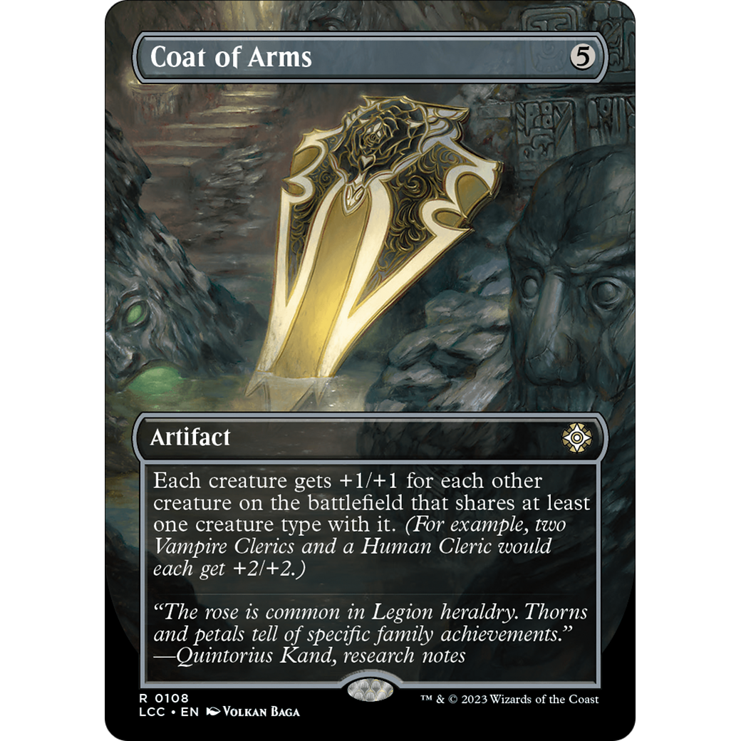 Coat of Arms (LCC-108) - The Lost Caverns of Ixalan Commander (Borderless) Foil