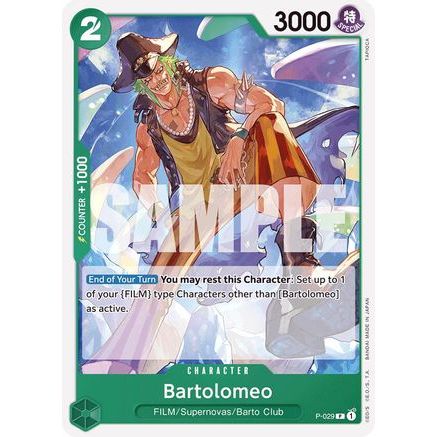 Bartolomeo (P-029) (Reprint) (P-029) - Premium Booster -The Best-