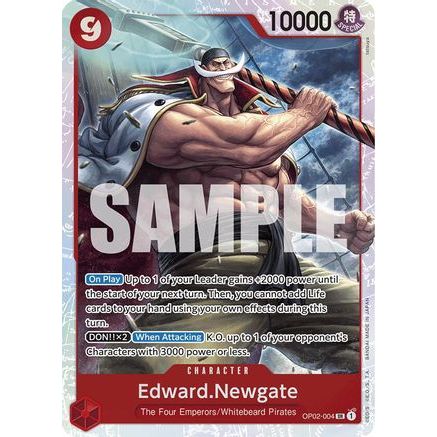 Edward.Newgate (Reprint) (OP02-004) - Premium Booster -The Best- Foil