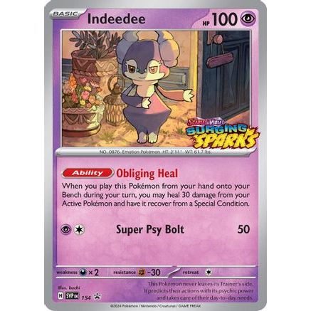 Indeedee - 154 154 - SV Scarlet & Violet Promo Cards Holofoil