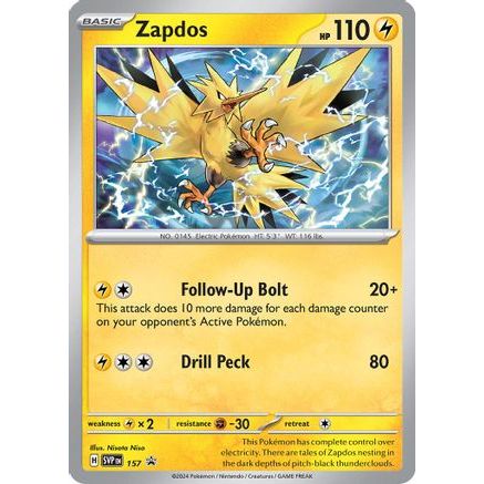 Zapdos - 157 157 - SV Scarlet & Violet Promo Cards Holofoil