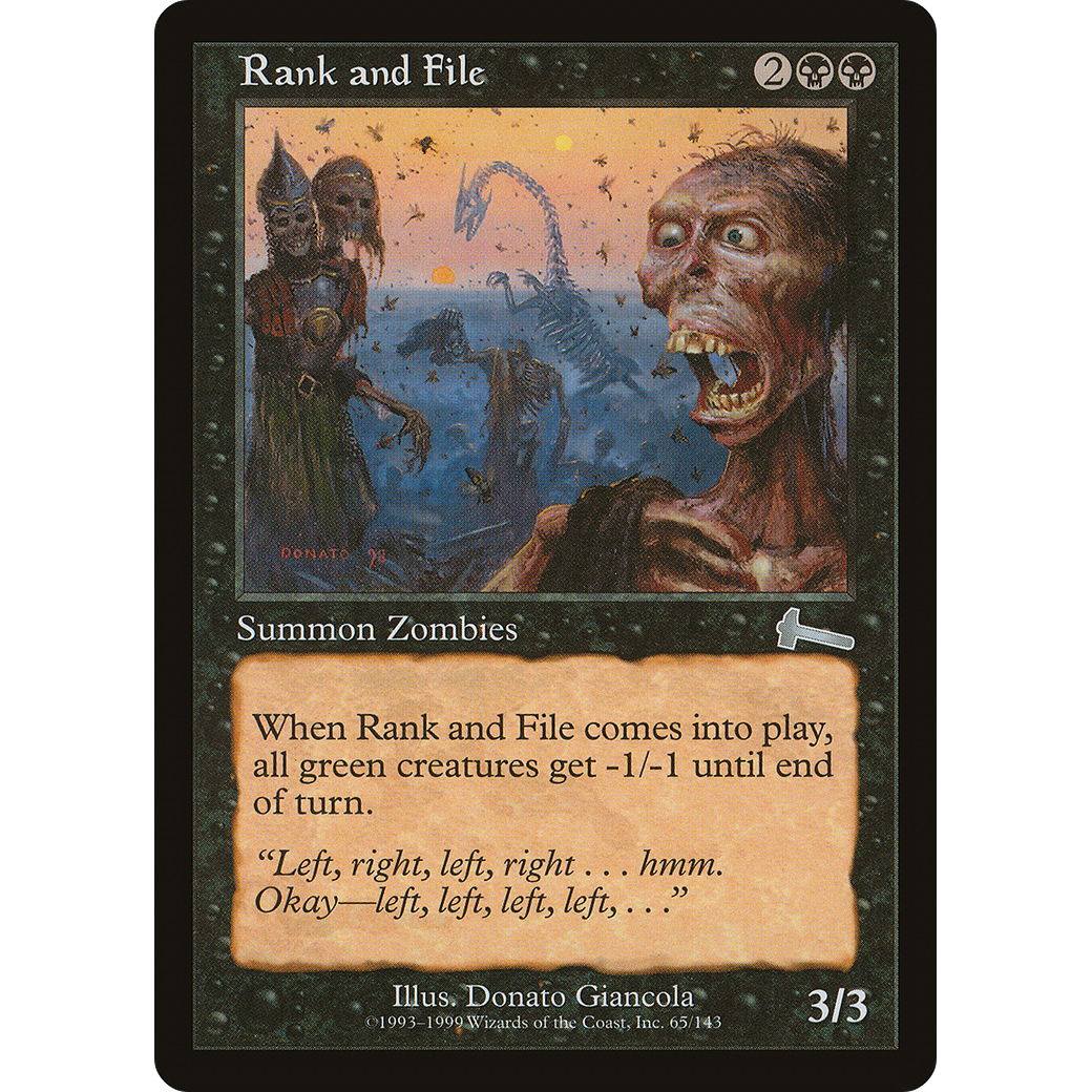Rank and File (ULG-065) - Urza's Legacy Foil