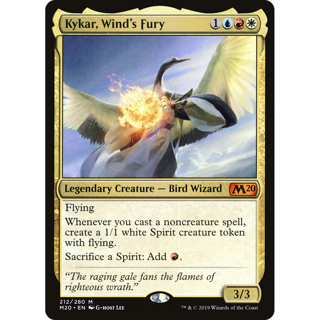 Kykar, Wind's Fury (M20-212) - Core Set 2020 Foil