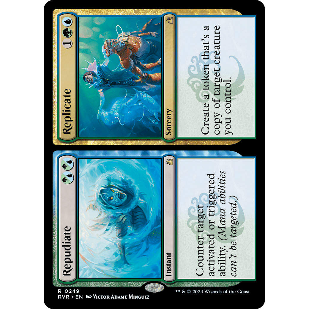 Repudiate // Replicate (RVR-249) - Ravnica Remastered Foil
