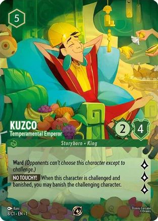 Kuzco - Temperamental Emperor (8) - Disney Lorcana Promo Cards Holofoil