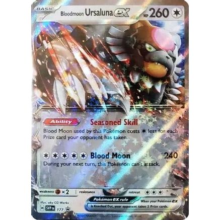 Bloodmoon Ursaluna ex - 177 177 - SV Scarlet & Violet Promo Cards Holofoil