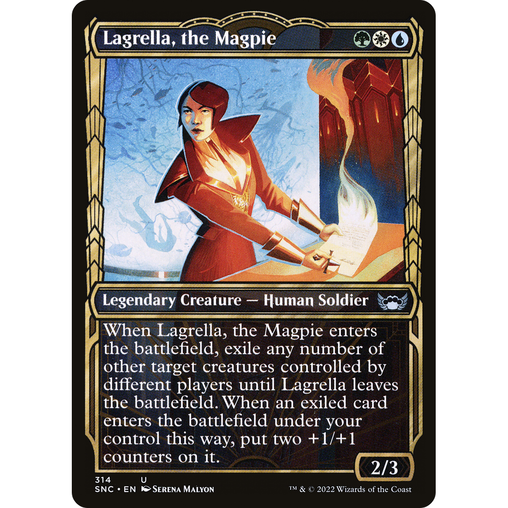 Lagrella, the Magpie (Showcase) (SNC-314) - Streets of New Capenna: (Showcase) Foil