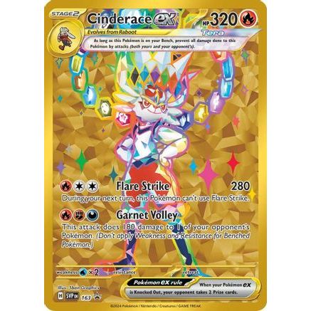 Cinderace ex - 163 163 - SV Scarlet & Violet Promo Cards Holofoil