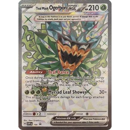 Teal Mask Ogerpon ex - 166 166 - SV Scarlet & Violet Promo Cards Holofoil