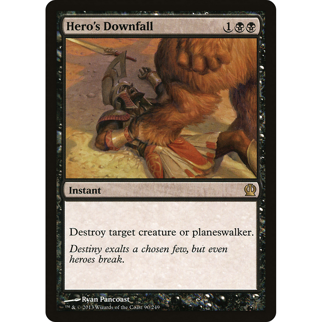 Hero's Downfall (THS-090) - Theros Foil