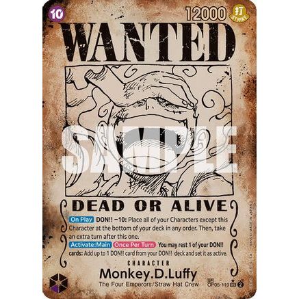 Monkey.D.Luffy (Wanted Poster) (OP05-119) - Emperors in the New World Foil