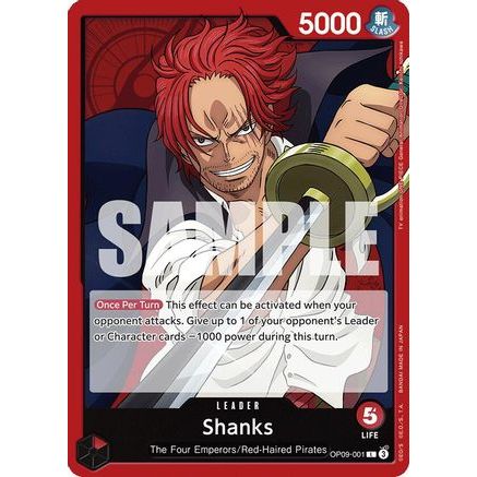 Shanks (001) (OP09-001) - Emperors in the New World