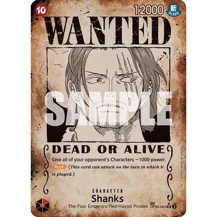 Shanks (004) (Wanted Poster) (OP09-004) - Emperors in the New World Foil