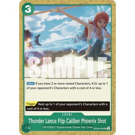 Thunder Lance Flip Caliber Phoenix Shot (OP09-040) - Emperors in the New World