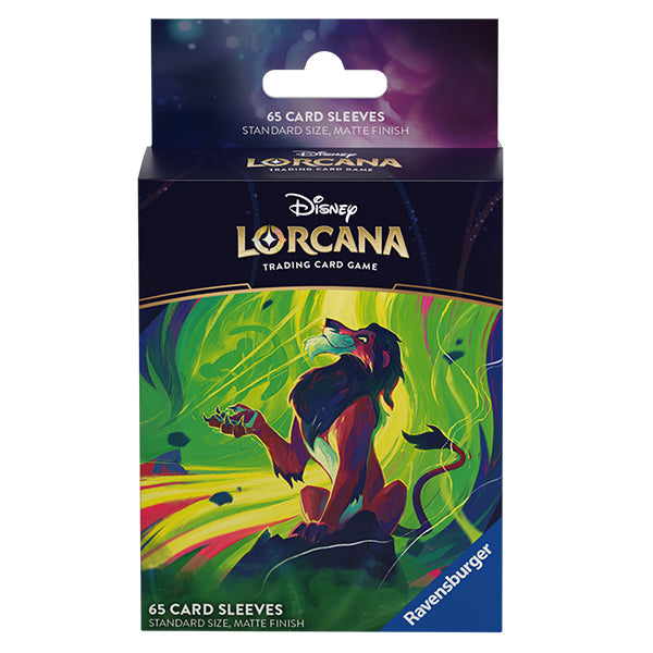 Disney Lorcana: Azurite Sea - Scar, Vengeful Lion 65ct Sleeves (Release 11/25/24)