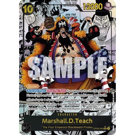 Marshall.D.Teach (093) (Manga) (OP09-093) - Emperors in the New World Foil