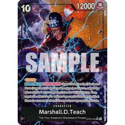Marshall.D.Teach (093) (Alternate Art) (OP09-093) - Emperors in the New World Foil