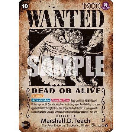 Marshall.D.Teach (093) (Wanted Poster) (OP09-093) - Emperors in the New World Foil