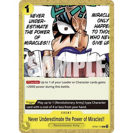 Never Underestimate the Power of Miracles!! (OP09-116) - Emperors in the New World