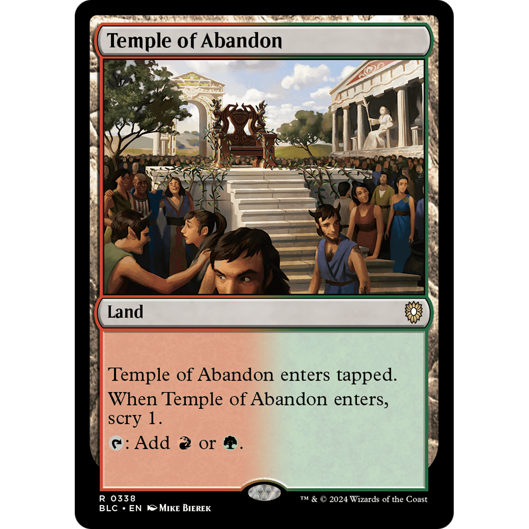 Temple of Abandon (BLC-338) - Bloomburrow Commander