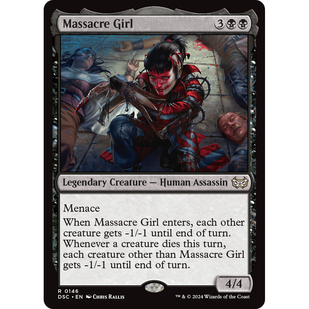 Massacre Girl (DSC-146) - Duskmourn: House of Horror Commander