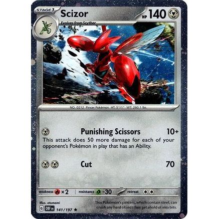 Scizor - 141/197 (Cosmos Holo) 141 - Miscellaneous Cards & Products Holofoil