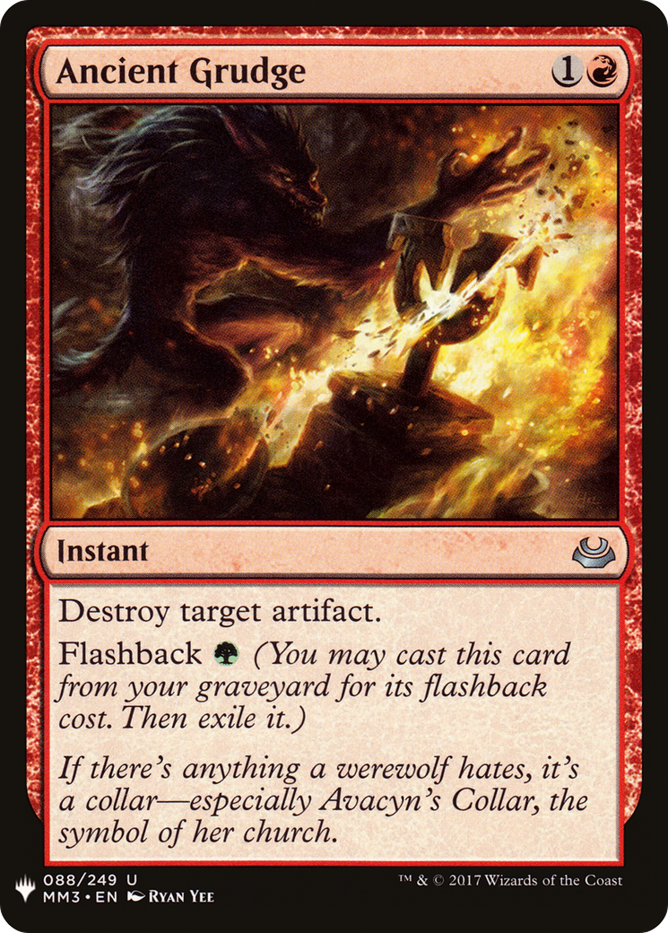 Ancient Grudge (LIST-088) - The List